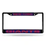 Rico New York Giants Black Laser Chrome 12 X 6 License Plate Frame Fclb1401