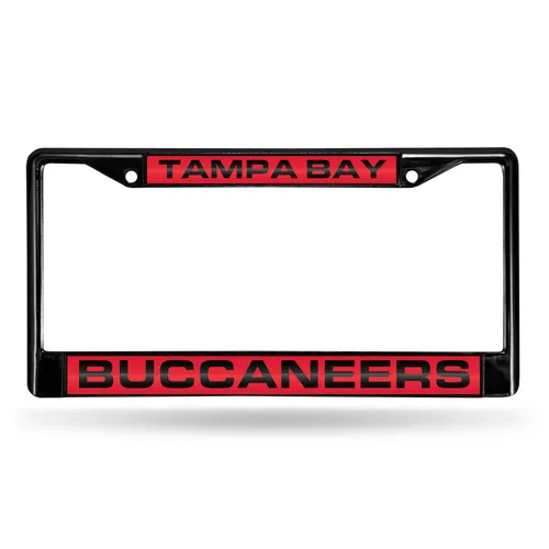 Rico Tampa Bay Buccaneers Black Laser Chrome 12 X 6 License Plate Frame Fclb2101