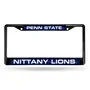 Rico Penn State Nittany Lions Black Laser Chrome 12 X 6 License Plate Frame Fclb210201