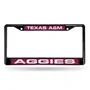 Rico Texas A&M Aggies Black Laser Chrome 12 X 6 License Plate Frame Fclb260201