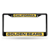 Rico Cal Berkeley Golden Bears Black Laser Chrome 12 X 6 License Plate Frame Fclb290601