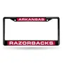 Rico Arkansas Razorbacks Black Laser Chrome 12 X 6 License Plate Frame Fclb360101