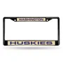 Rico Washington Huskies Black Laser Chrome 12 X 6 License Plate Frame Fclb490201