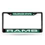 Rico Colorado State Rams Black Laser Chrome 12 X 6 License Plate Frame Fclb500201