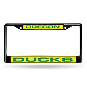Rico Oregon Ducks Black Laser Chrome 12 X 6 License Plate Frame Fclb510101