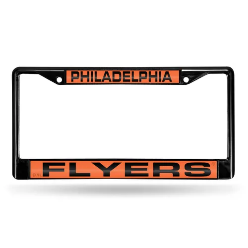 Rico Philadelphia Flyers Black Laser Chrome 12 X 6 License Plate Frame Fclb7401