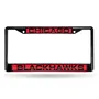 Rico Chicago Blackhawks Black Laser Chrome 12 X 6 License Plate Frame Fclb7702