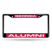 Rico Georgia Bulldogs Black Laser Chrome 12 X 6 License Plate Frame Fclba110101