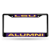 Rico Lsu Tigers Black Laser Chrome 12 X 6 License Plate Frame Fclba170101