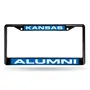 Rico Kansas Jayhawks Black Laser Chrome 12 X 6 License Plate Frame Fclba310101