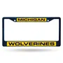 Rico Michigan Wolverines Laser Colored Chrome 12 X 6 Navy License Plate Frame Fnfccl220002nv