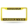 Rico Iowa Hawkeyes Laser Colored Chrome 12 X 6 License Plate Frame Fnfccl250103yl