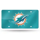 Rico Miami Dolphins Colored Laser Cut Auto Tag Lzc1104