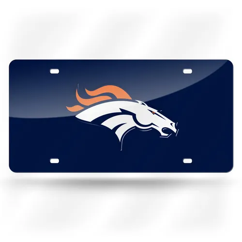 Rico Denver Broncos Colored Laser Cut Auto Tag Lzc1601