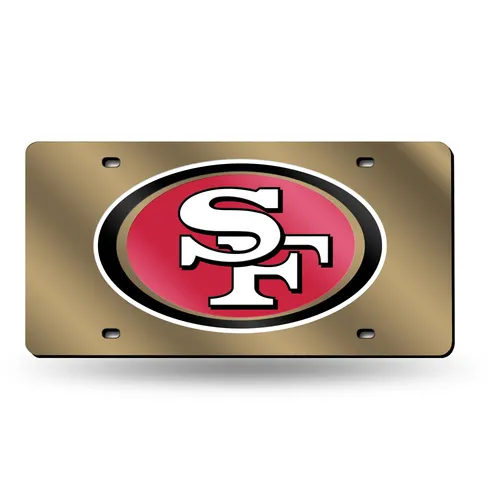 Rico San Francisco 49Ers Colored Laser Cut Auto Tag Lzc1901