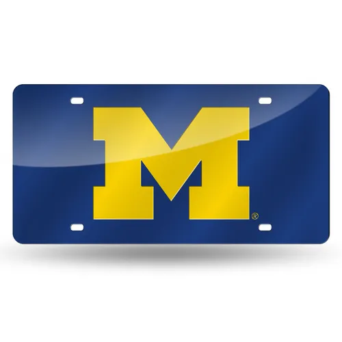 Rico Michigan Wolverines Colored Laser Cut Auto Tag Lzc220002