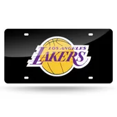 Rico Los Angeles Lakers Colored Laser Cut Auto Tag Lzc82003