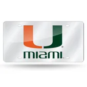 Rico Miami Hurricanes Silver Laser Cut Tag Lzs100301