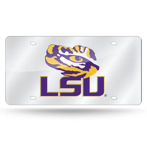 Rico Lsu Tigers Silver Laser Cut Tag Lzs170102