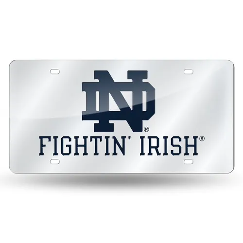 Rico Notre Dame Fighting Irish Silver Laser Cut Tag Lzs200301