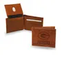 Rico Green Bay Packers Genuine Leather Embossed Pecan Billfold Wallet Sbl3306