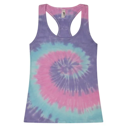 Tie-Dye Ladies' Racerback Tank 3400. Printing is available for this item.