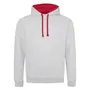 Just Hoods By Awdis Adult 80/20 Midweight Varsity Contrast Hooded Sweatshirt JHA003