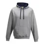 Just Hoods By Awdis Adult 80/20 Midweight Varsity Contrast Hooded Sweatshirt JHA003