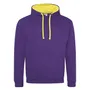 Just Hoods By Awdis Adult 80/20 Midweight Varsity Contrast Hooded Sweatshirt JHA003