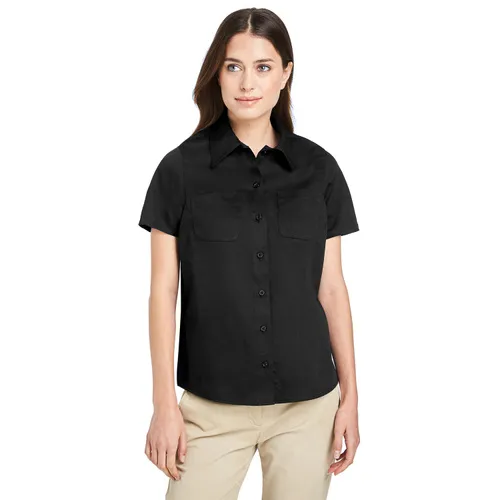 Harriton Ladies' Advantage Il Short-Sleeve Work Shirt M585W. Printing is available for this item.