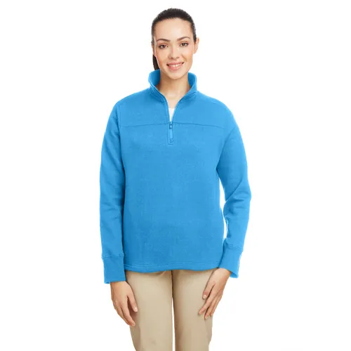 Nautica Ladies' Anchor Quarter-Zip Pullover N17397. Decorated in seven days or less.