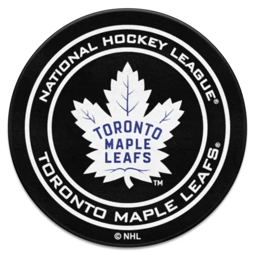 Fan Mats Toronto Maple Leafs Hockey Puck Rug - 27In. Diameter