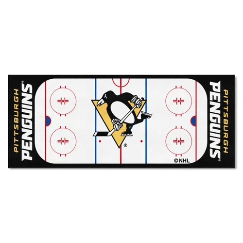 Fan Mats Pittsburgh Penguins Rink Runner - 30In. X 72In.