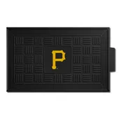 Fan Mats Pittsburgh Pirates Heavy Duty Vinyl Medallion Door Mat - 19.5In. X 31In.