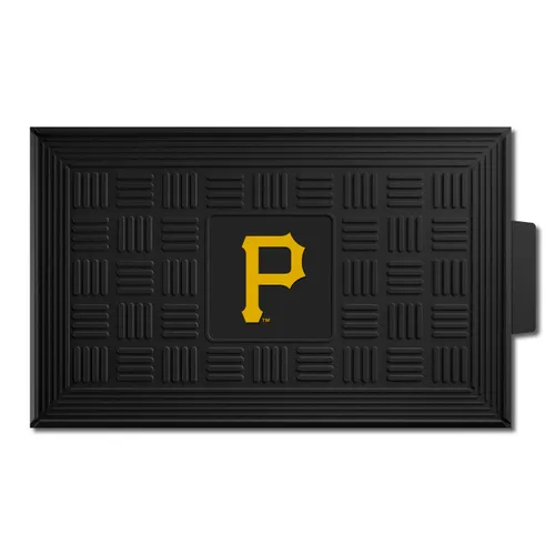 Fan Mats Pittsburgh Pirates Heavy Duty Vinyl Medallion Door Mat - 19.5In. X 31In.