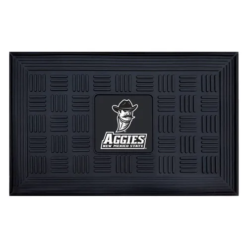 Fan Mats New Mexico State Lobos Heavy Duty Vinyl Medallion Door Mat - 19.5In. X 31In.