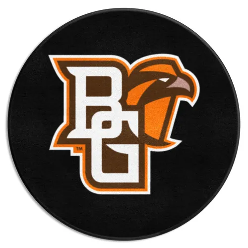 Fan Mats Bowling Green Falcons Hockey Puck Rug - 27In. Diameter