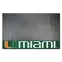 Fan Mats Miami Hurricanes Vinyl Grill Mat - 26In. X 42In.