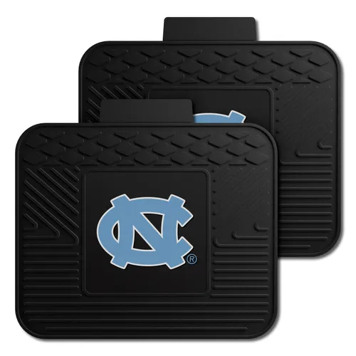 Fan Mats North Carolina Tar Heels Back Seat Car Utility Mats - 2 Piece Set