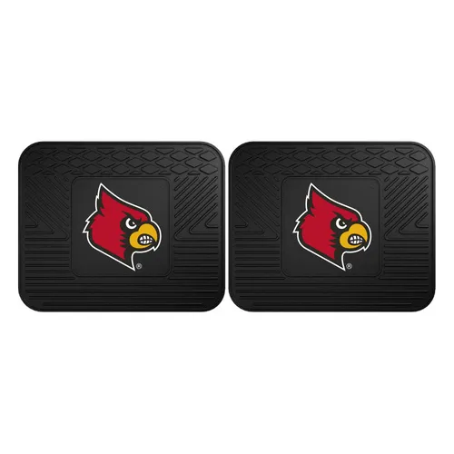 Fan Mats Louisville Cardinals Back Seat Car Utility Mats - 2 Piece Set