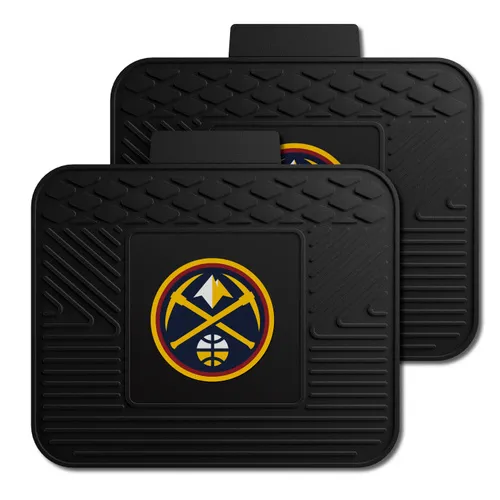 Fan Mats Denver Nuggets Back Seat Car Utility Mats - 2 Piece Set