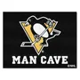 Fan Mats Pittsburgh Penguins Man Cave All-Star Rug - 34 In. X 42.5 In.