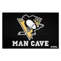 Fan Mats Pittsburgh Penguins Man Cave Starter Accent Rug - 19In. X 30In.