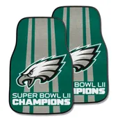 Fan Mats Philadelphia Eagles Carpet Car Mat Set - 2 Pieces