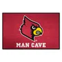 Fan Mats Louisville Cardinals Man Cave Starter Accent Rug - 19In. X 30In.