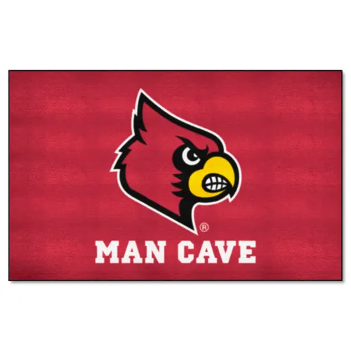 Fan Mats Louisville Cardinals Man Cave Ultimat Rug - 5Ft. X 8Ft.