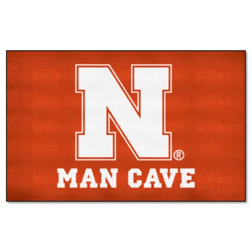 Fan Mats Nebraska Cornhuskers Man Cave Ultimat Rug - 5Ft. X 8Ft.