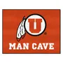 Fan Mats Utah Utes Man Cave All-Star Rug - 34 In. X 42.5 In.