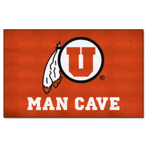 Fan Mats Utah Utes Man Cave Ultimat Rug - 5Ft. X 8Ft.