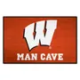 Fan Mats Wisconsin Badgers Man Cave Starter Accent Rug - 19In. X 30In.